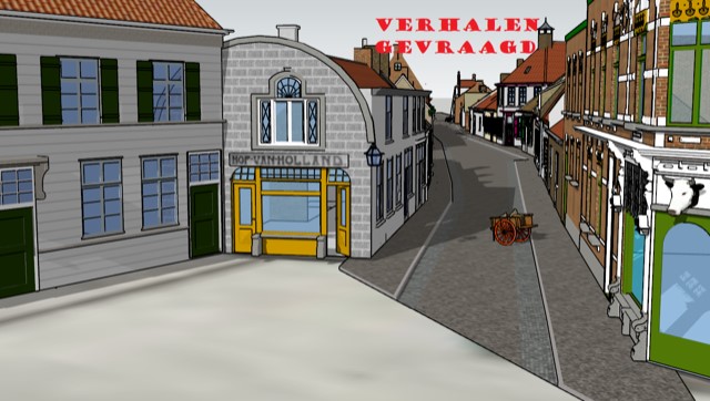 Straatje met huizen