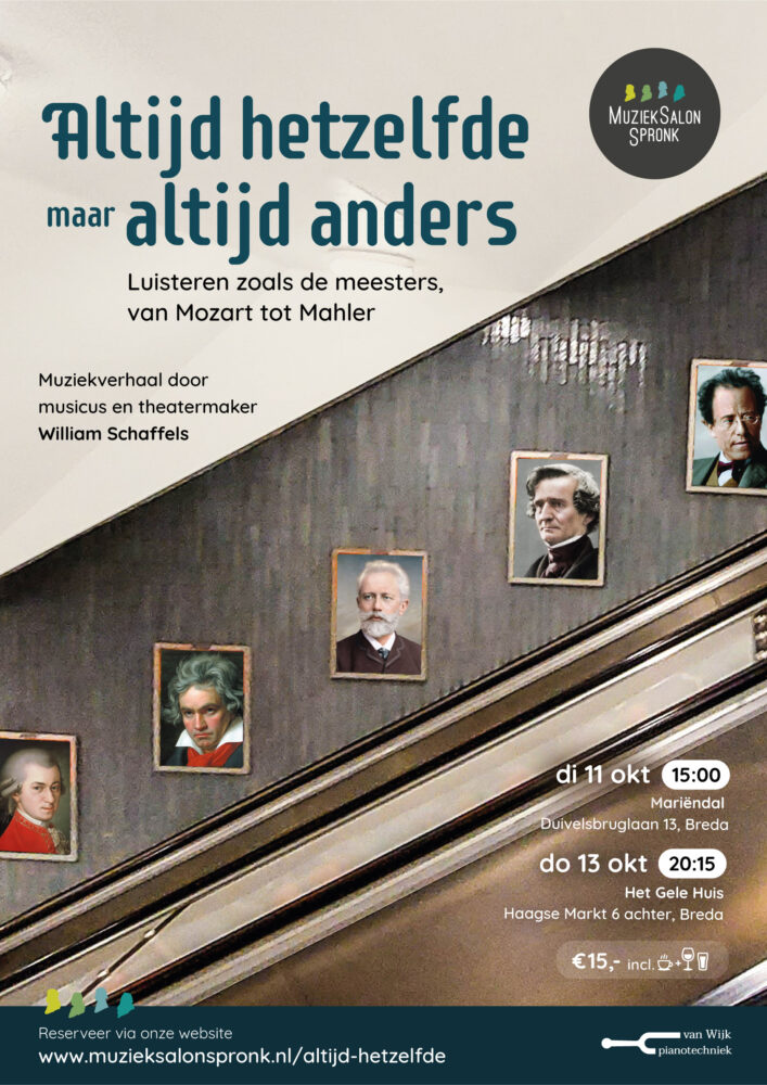 Poster van Muzieksalon Spronk