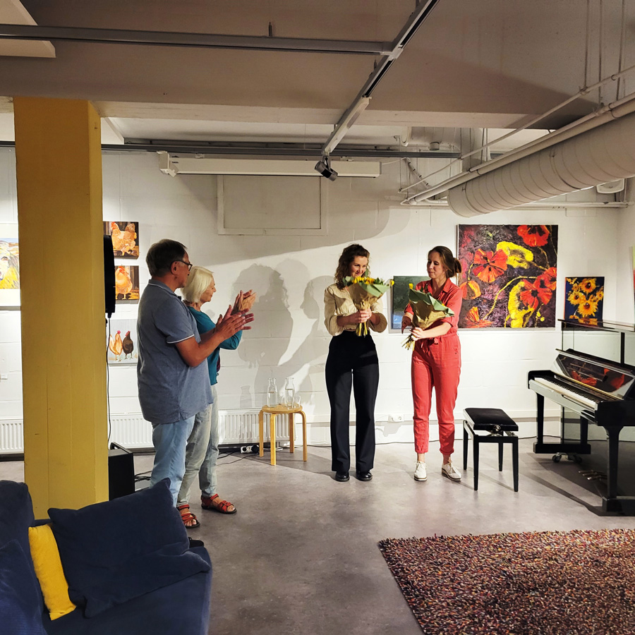Marlies Bloemen, Ruth Elings, Jan van Kooij en Geertrui van den Brink