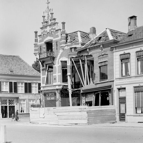 Foto schade aan een huis in Princenhage