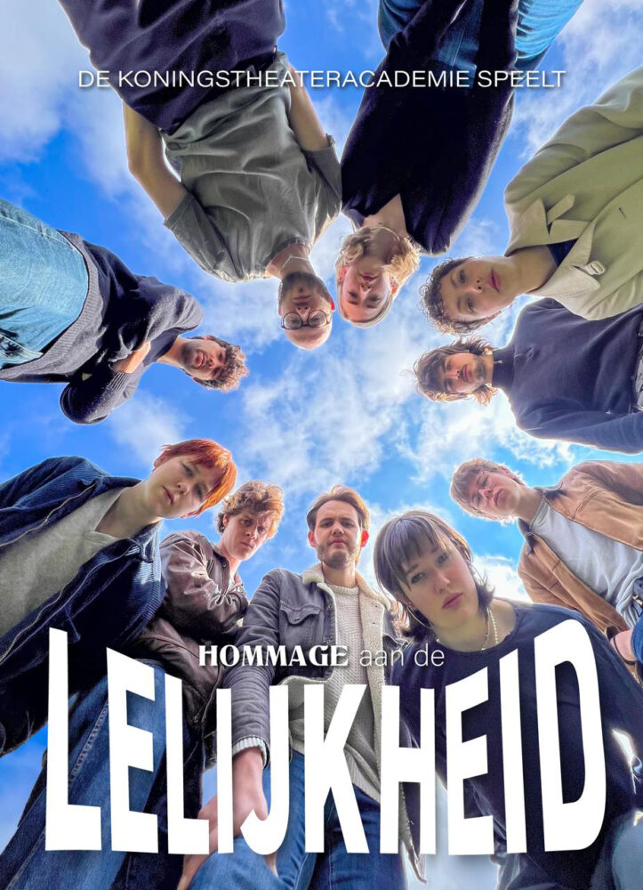poster optreden lelijkheid met derdejaarsstudenten van Koningstheateracademie