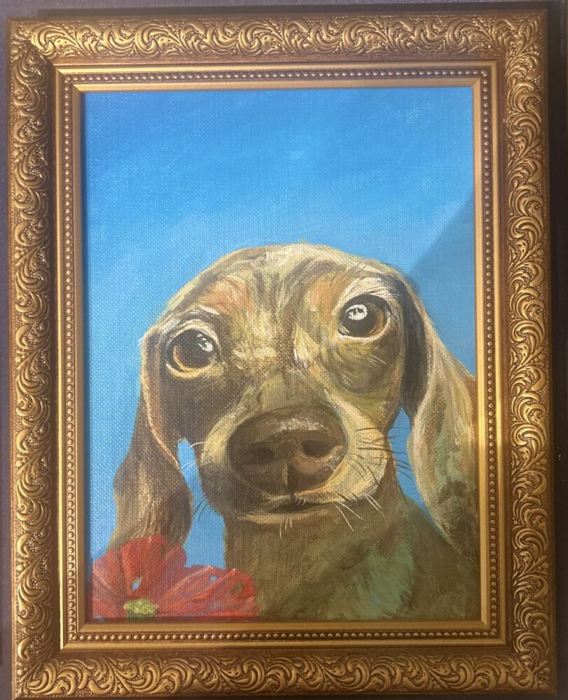 Miriam Tanke - hond schilderij